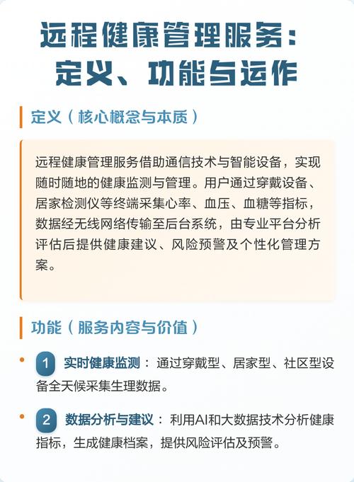 远程健康管理服务:定义,功能与运作